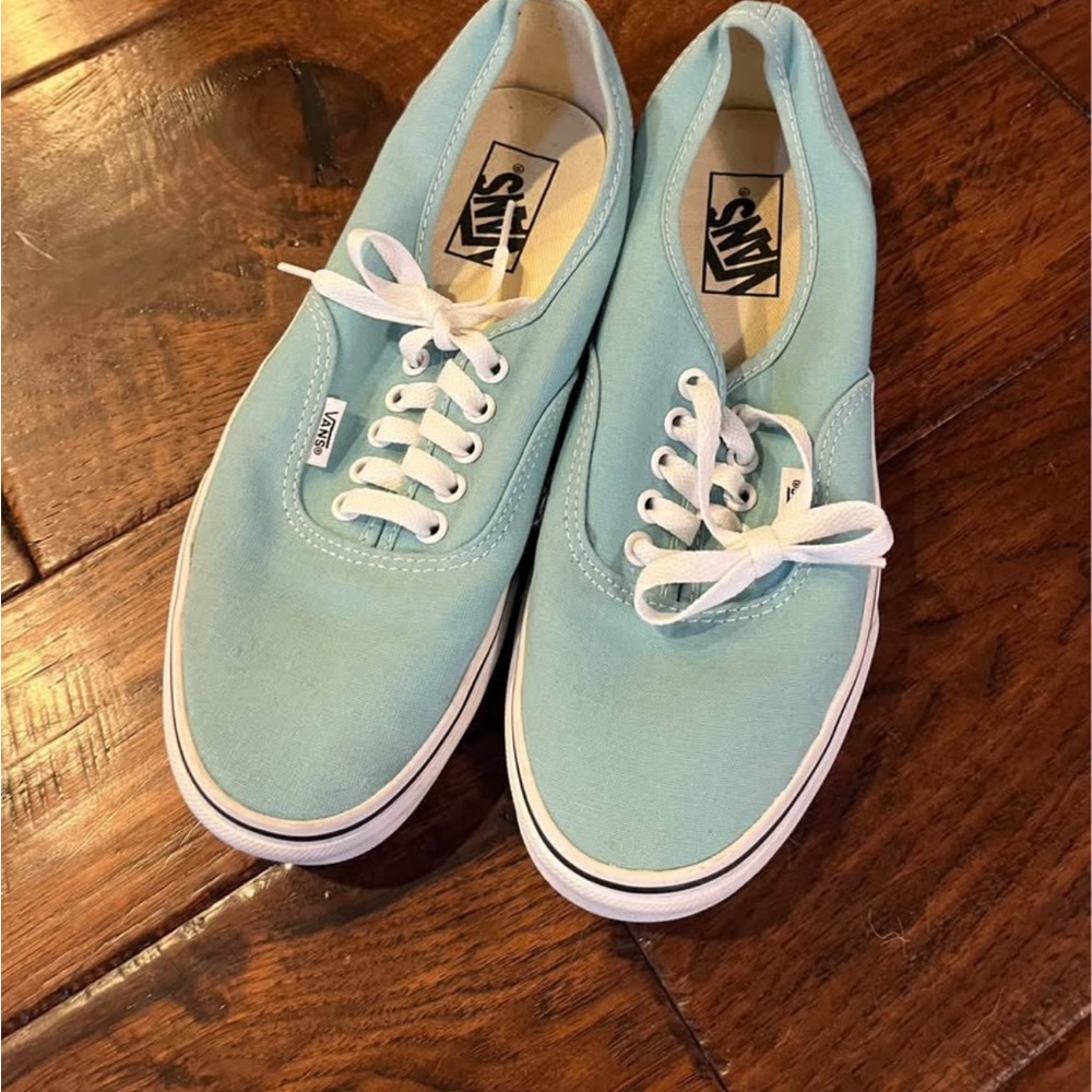 Vans Women's Light Blue Canvas Sneakers